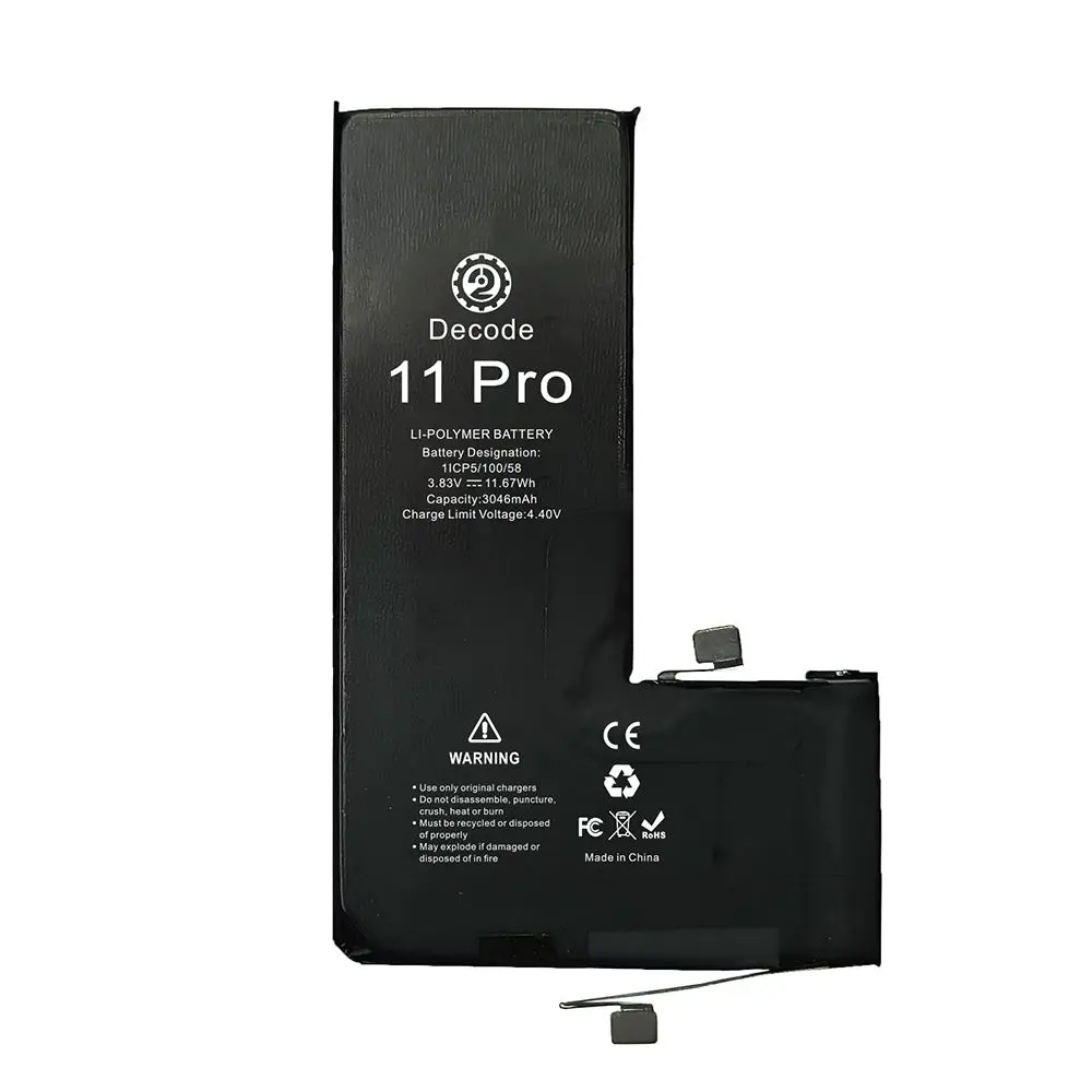 Batterie iPhone 11 Pro Ti-Origine Decode sans message