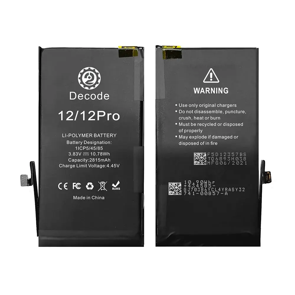 Batterie iPhone 12 / 12 Pro Ti-Origine Decode sans message
