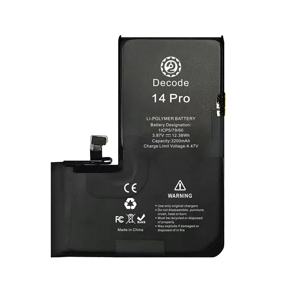 Batterie iPhone 14 Pro Ti-Origine Decode sans message