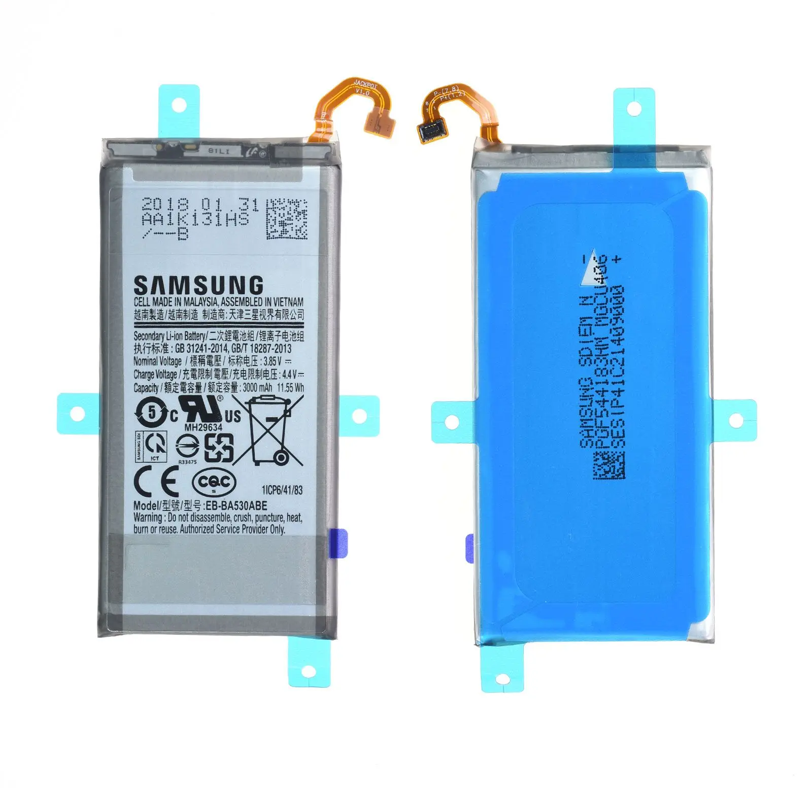 Batterie Samsung Galaxy A8 2018 (A530F) Origine GH82-15656A