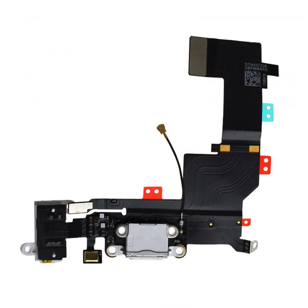 iPhone 5S nappe connecteur de charge, antenne et micro Noir
