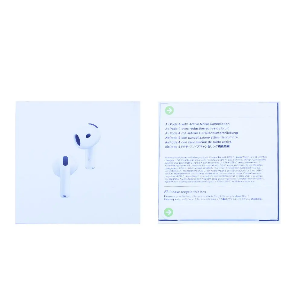 Écouteurs Apple AirPods 4 avec Réduction active du bruit Blanc MXP93ZM/A Origine 2