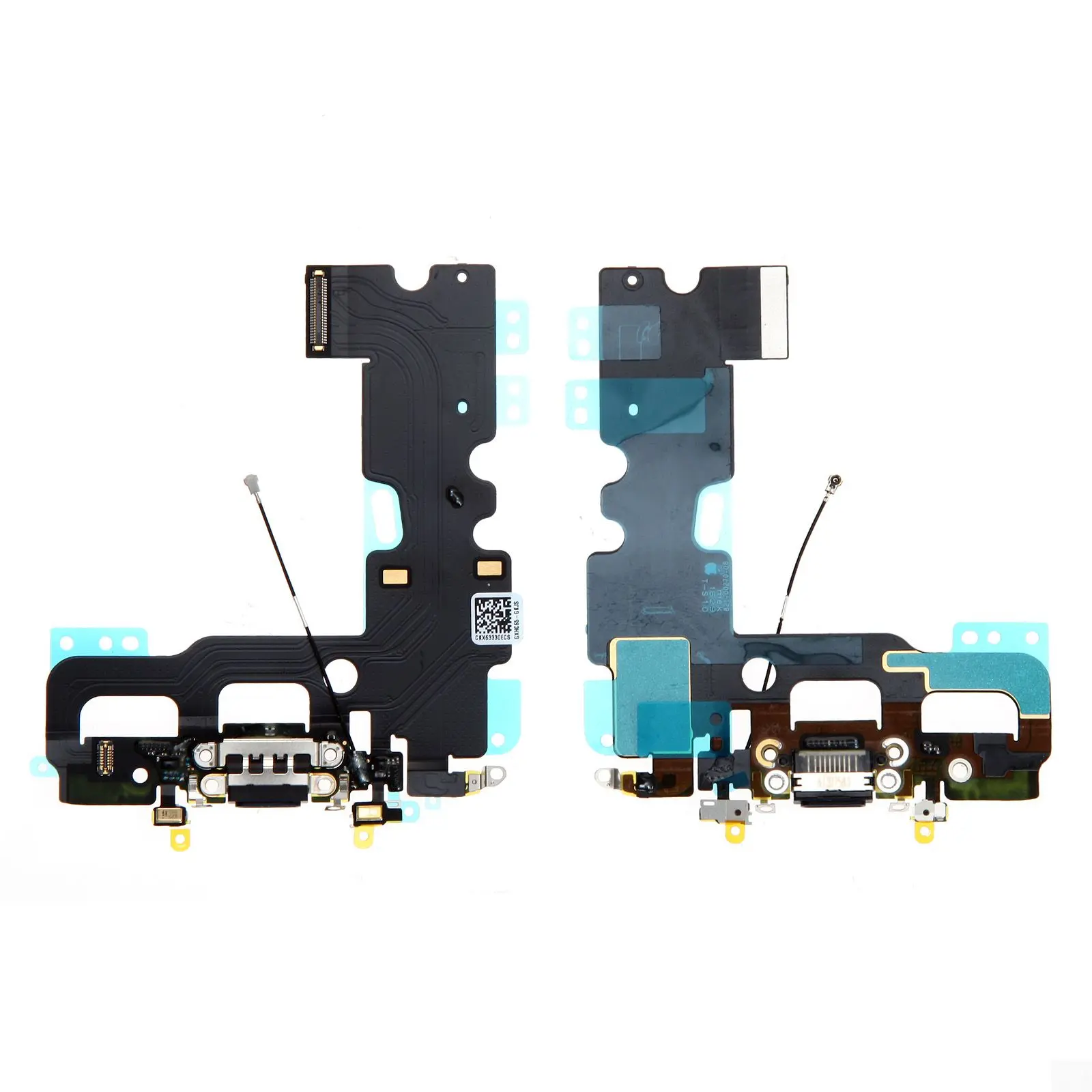 Nappe / Connecteur de Charge pour iPhone 7 Noir Reconditionné (PIEC)