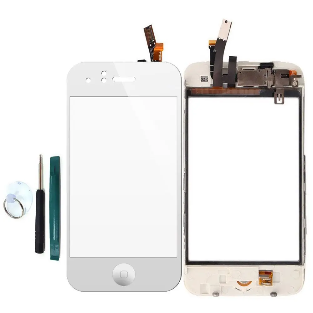 APPLE iPhone 3G Blanc écran vitre tactile + bouton home + châssis
