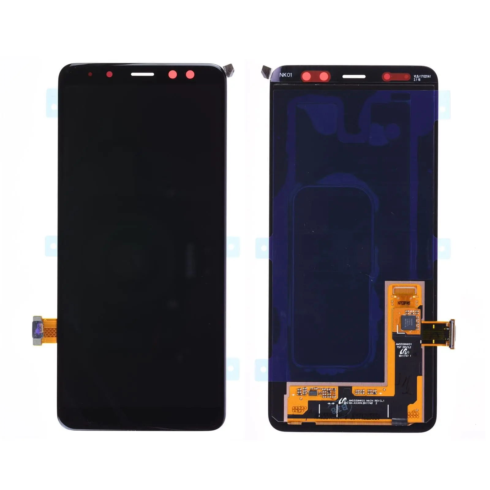 Écran Samsung Galaxy A8 2018 (A530F) Noir Origine