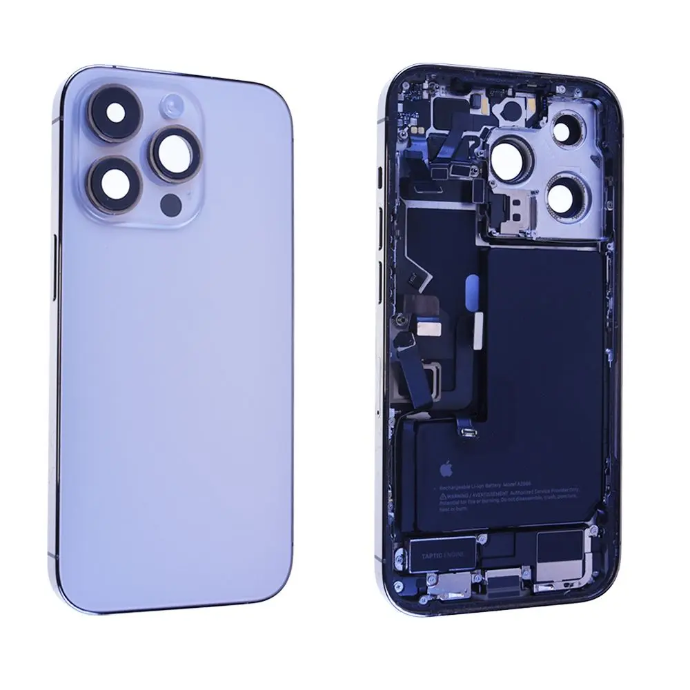 Vitre Arrière + Châssis + Batterie iPhone 14 Pro Or