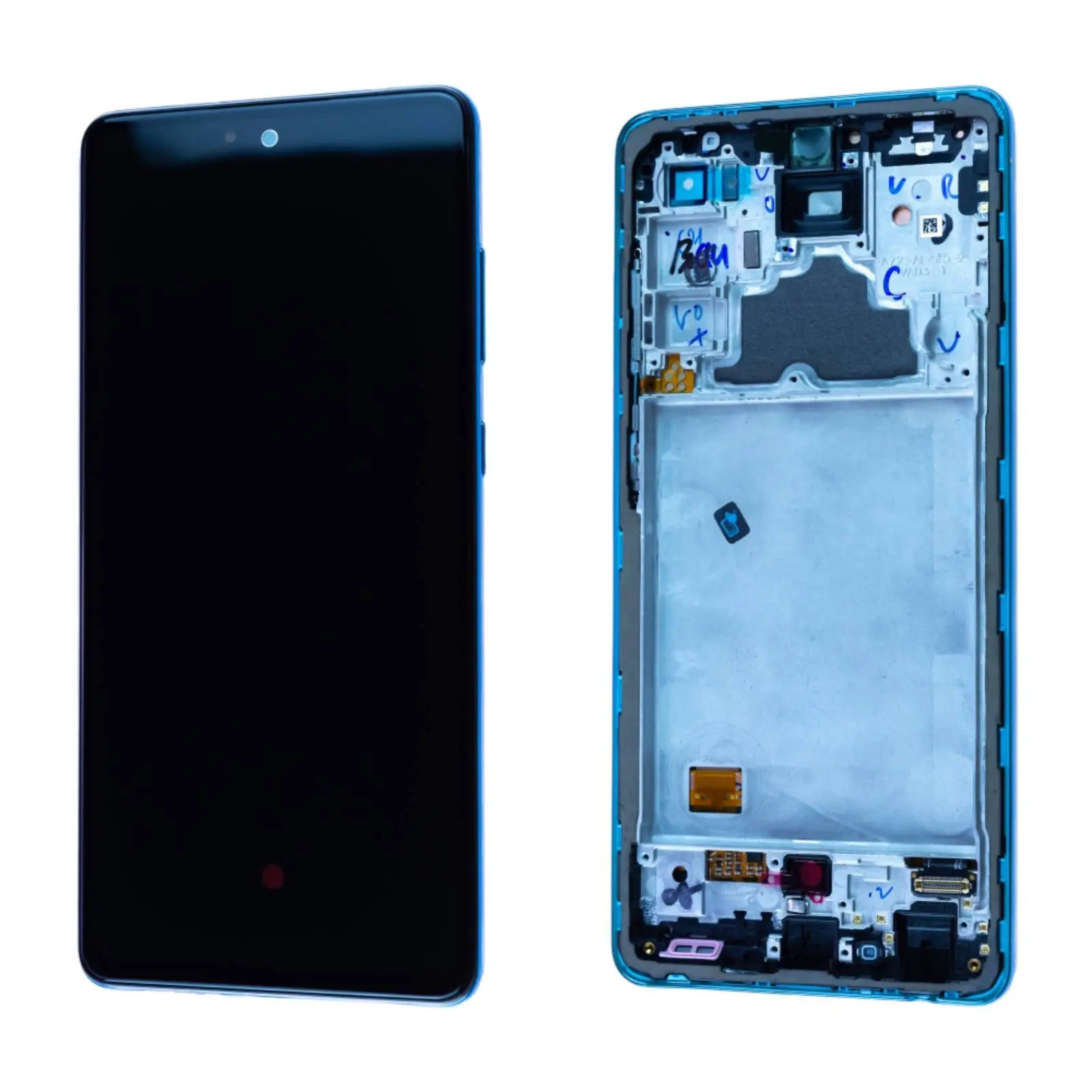 Écran Samsung Galaxy A72 4G (A725F) / A72 5G (A726B) Bleu + Châssis Origine