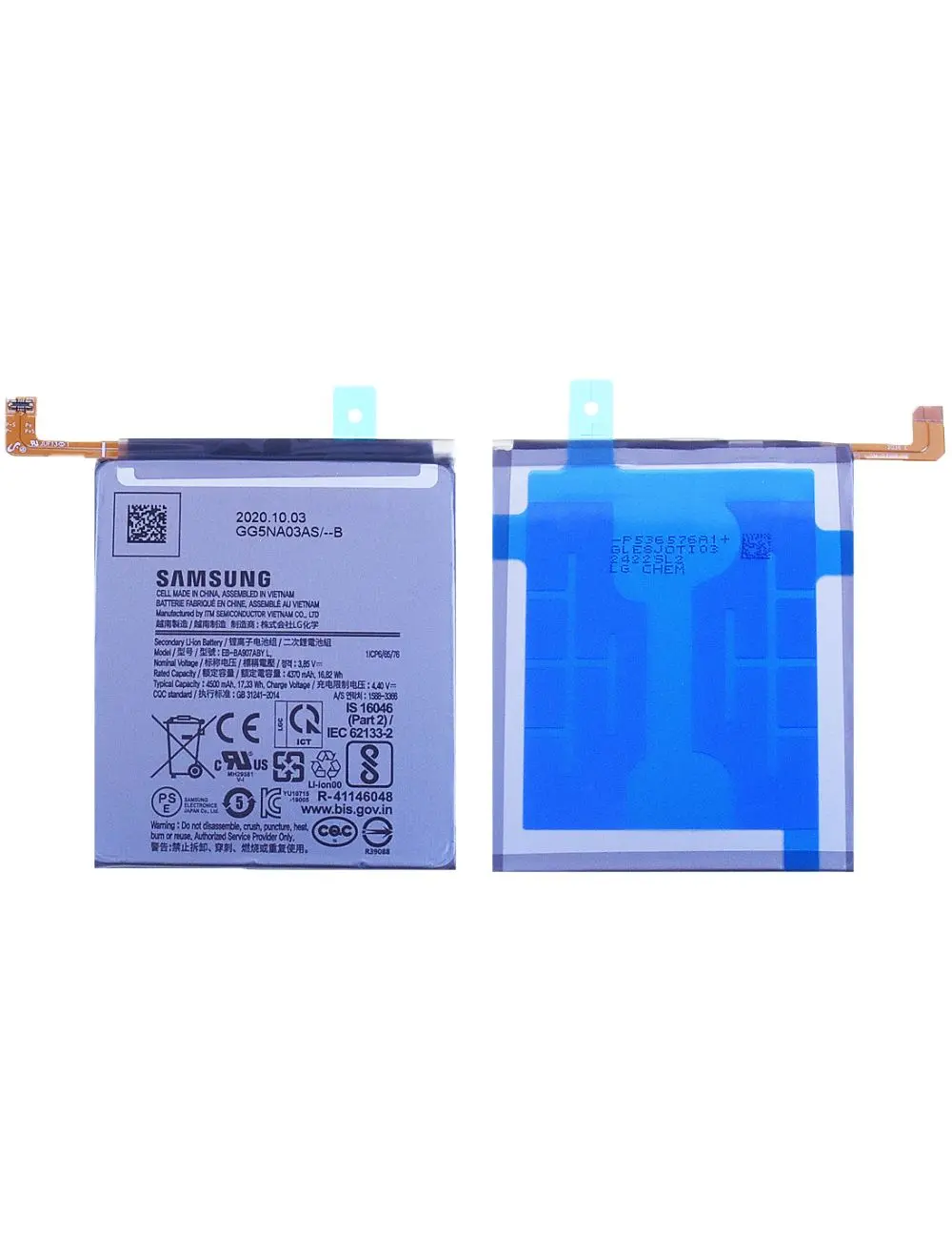 Batterie Samsung Galaxy S10 Lite (G770F) Origine EB-BA907ABY