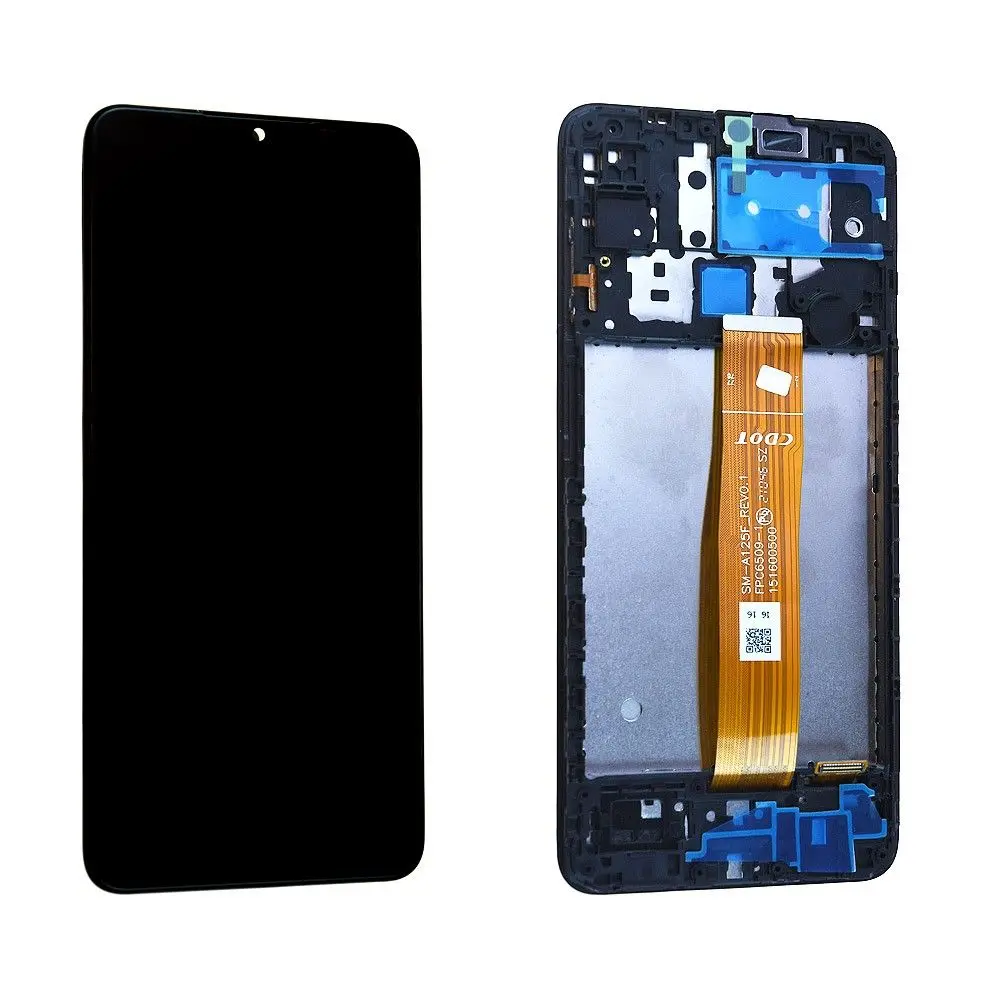 Écran Samsung Galaxy A12 2020 (A125F) Noir + Châssis Reconditionné (PIEC)