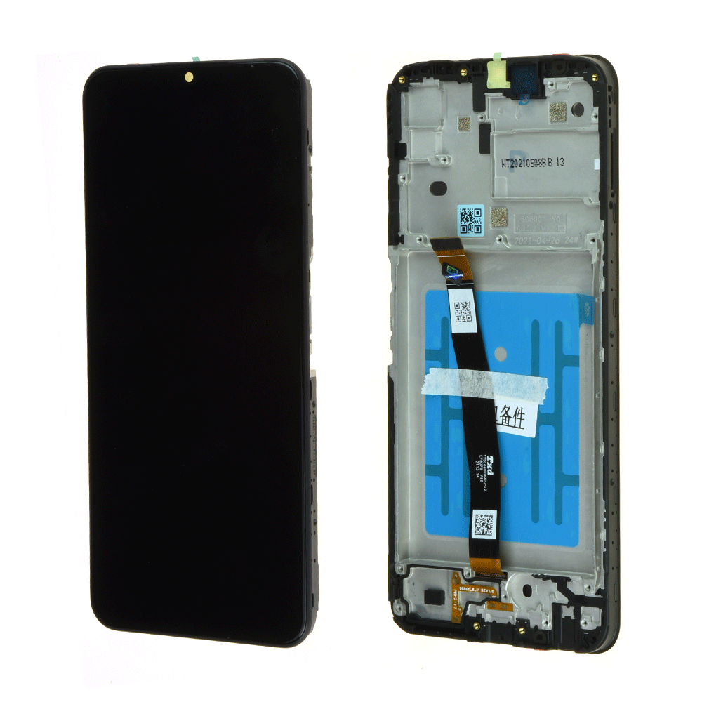 Écran Samsung Galaxy A22 5G (A226B) Noir + Châssis Origine