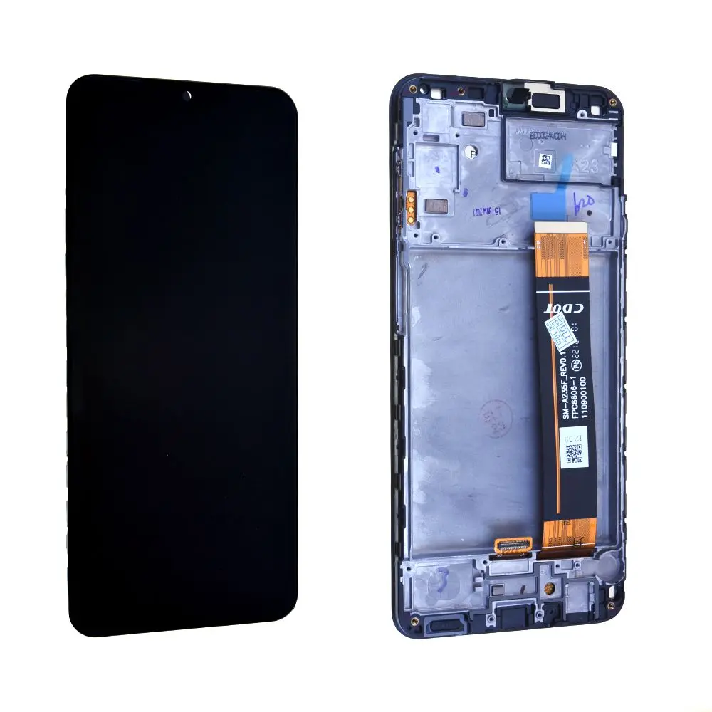 Écran Samsung Galaxy A23 4G (A235F) Noir + Châssis Reconditionné (PIEC)