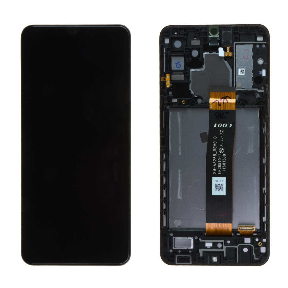 Écran Samsung Galaxy A32 5G (A326B) Noir + Châssis Origine