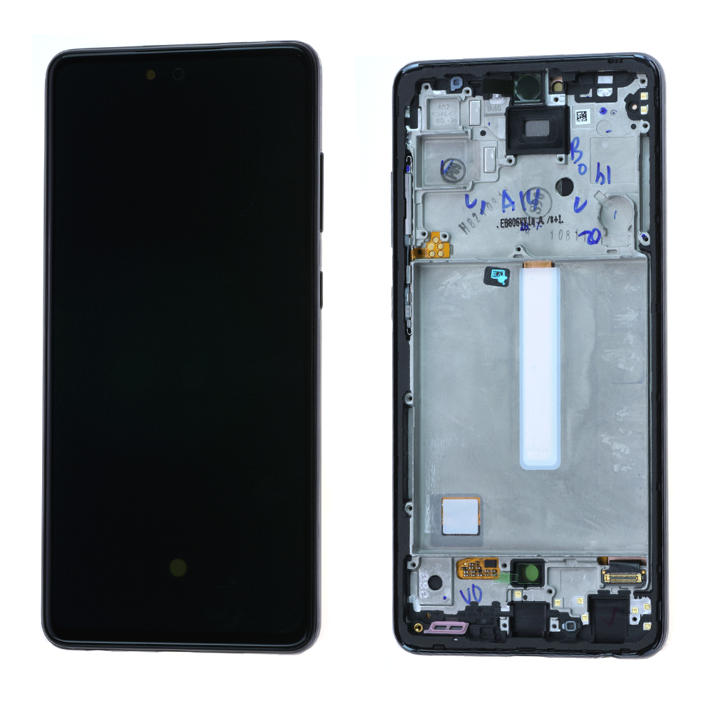 Écran Samsung Galaxy A52 4G (A525F) / A52 5G (A526B) Noir + Châssis Origine