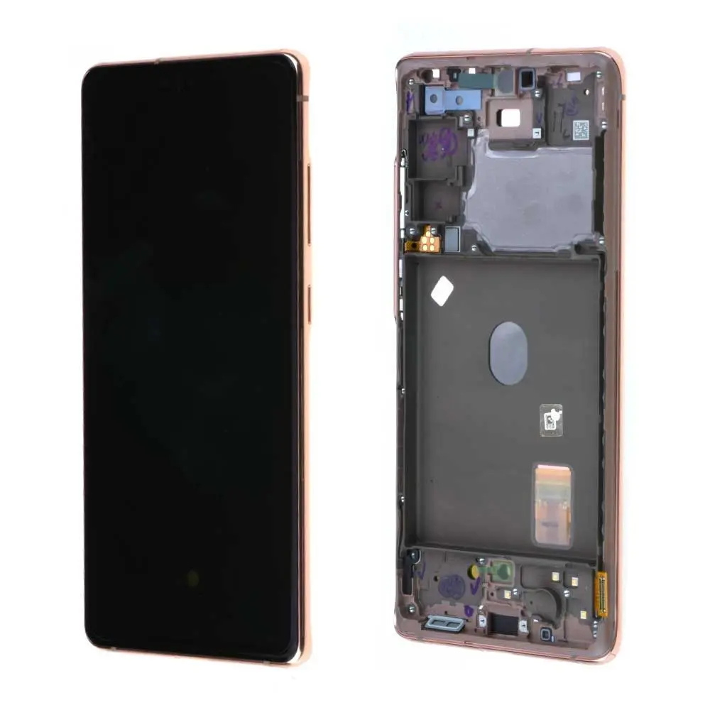 Écran Samsung Galaxy S20 FE 4G (G780F) Orange + Châssis Origine