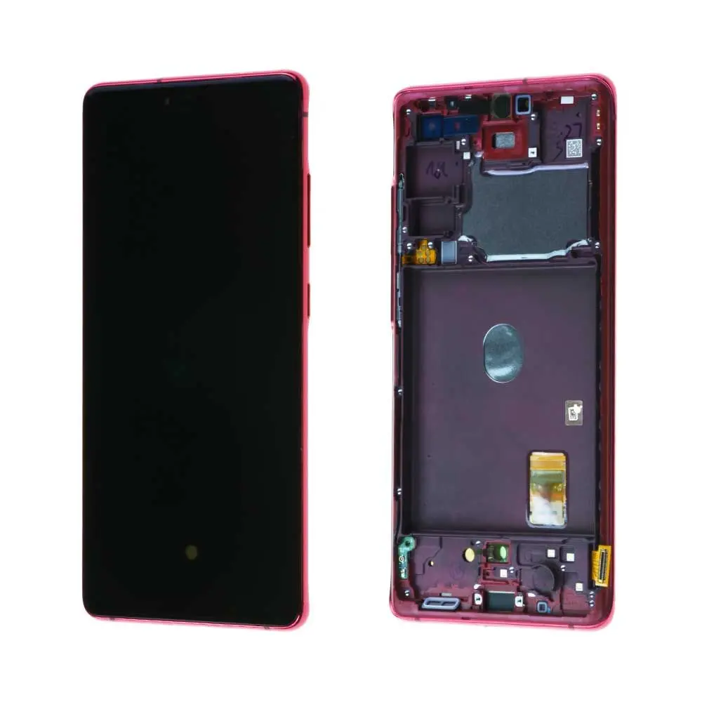 Écran Samsung Galaxy S20 FE 5G (G781B) Rouge + Châssis Origine