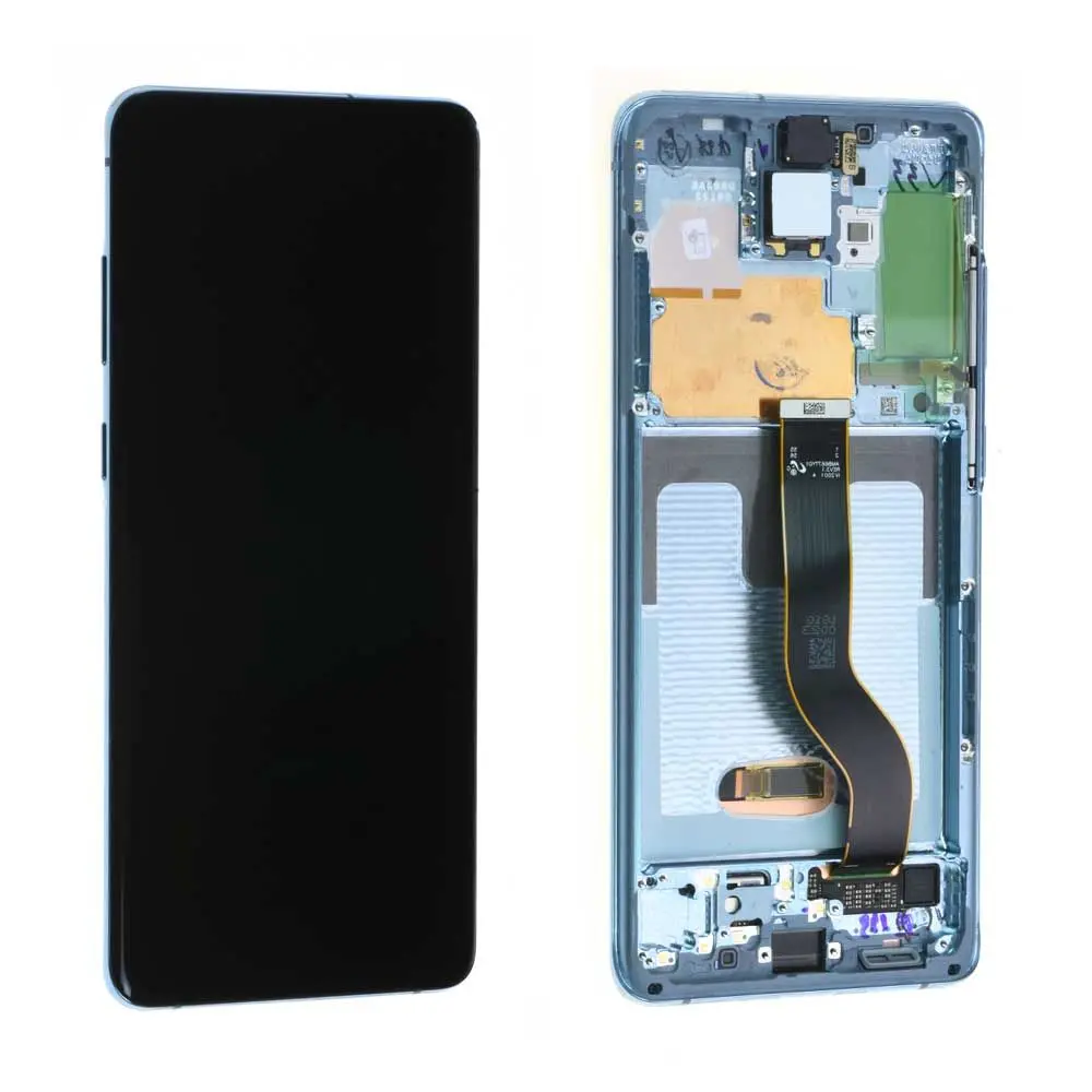Écran Samsung Galaxy S20+ 4G (G985F) / S20+ 5G (G986B) Bleu + Châssis Origine