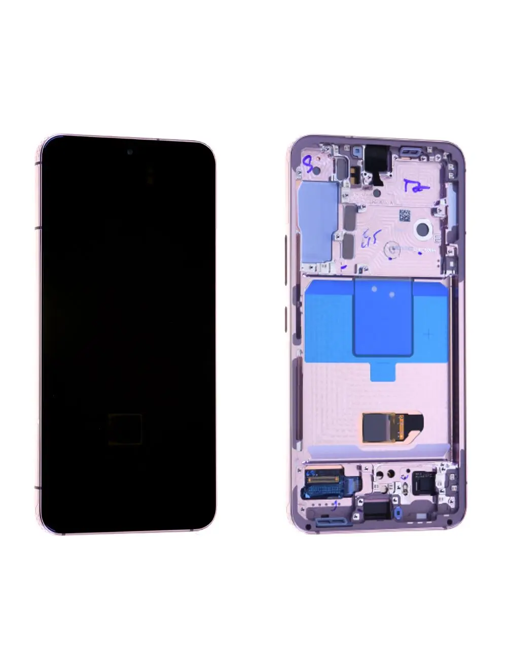 Écran Samsung Galaxy S22 (S901B) Rose + Châssis Origine