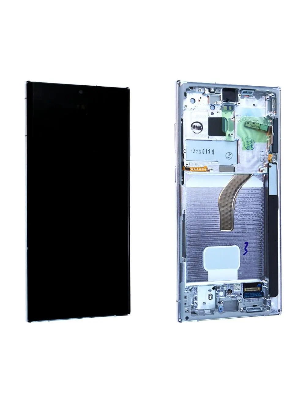 Écran Samsung Galaxy S22 Ultra 5G (S908B) Blanc + Châssis Origine