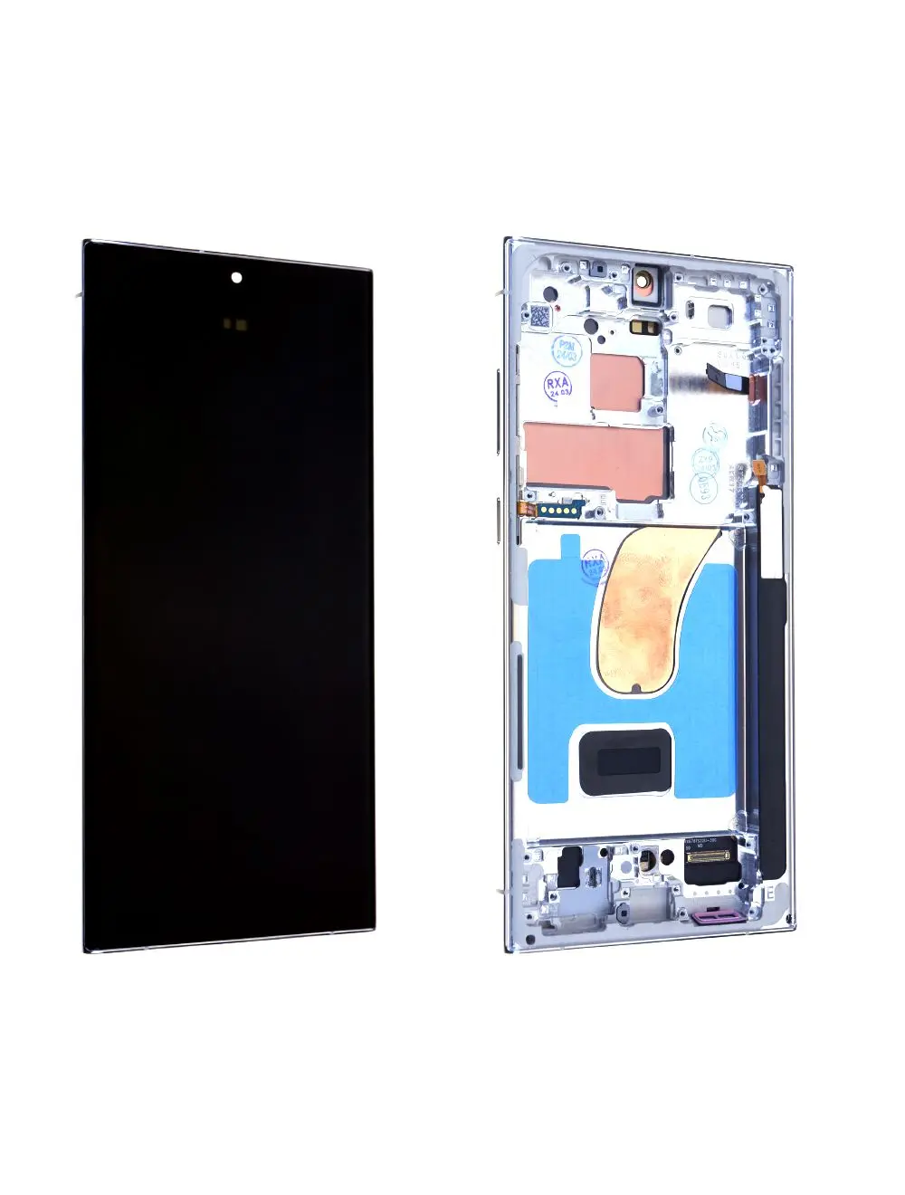 Écran Samsung Galaxy S23 Ultra 5G (S918B) (Soft OLED) Optimum Argent + Châssis