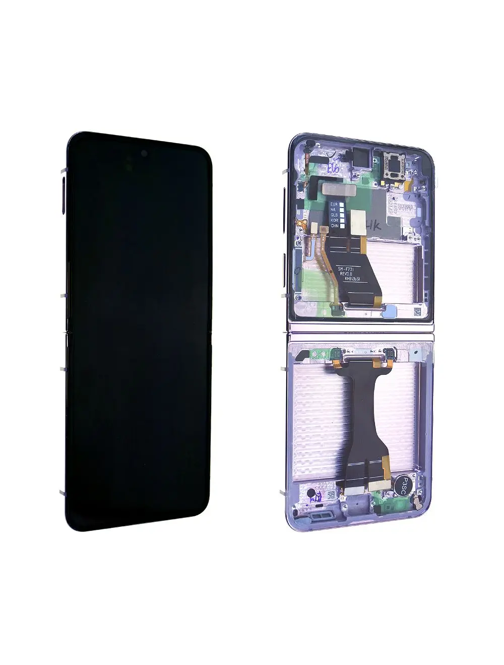 Écran Samsung Galaxy Z Flip5 5G (F731B) Lavande + Châssis Origine