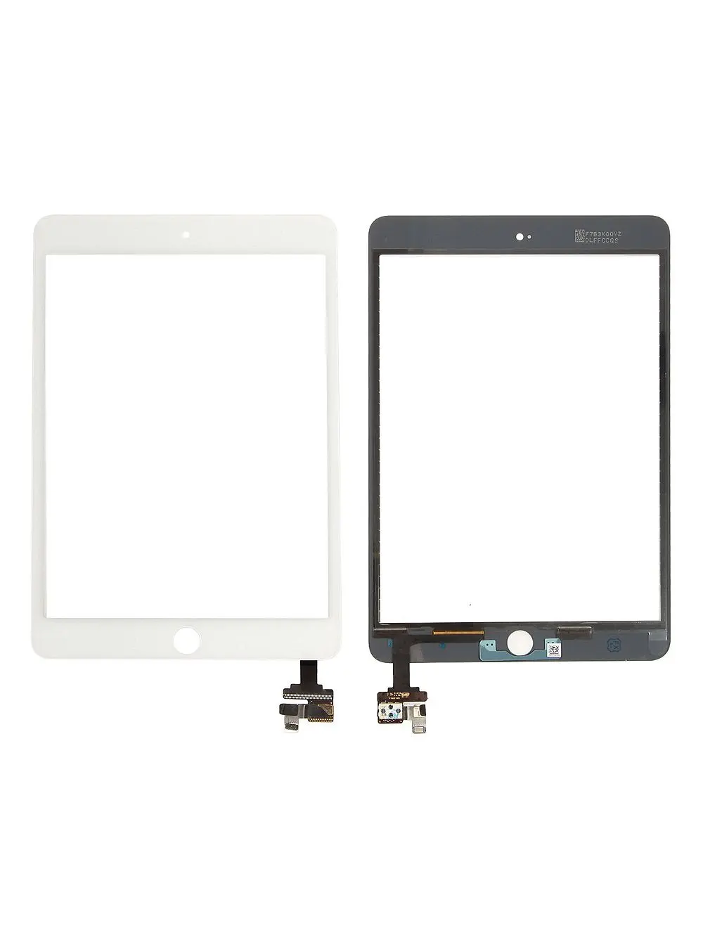 Vitre tactile assemblée iPad Mini 3 Blanc