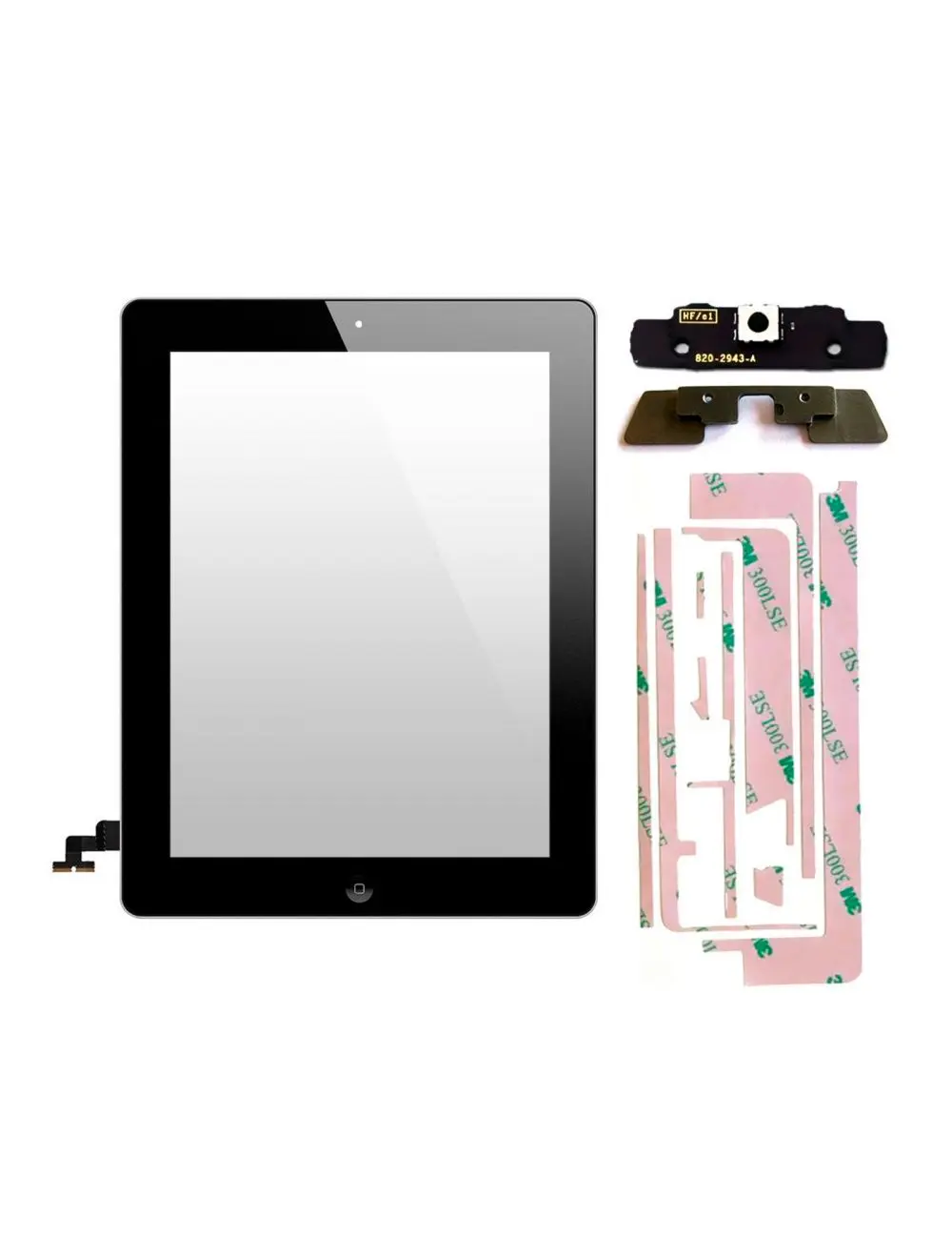 Vitre tactile iPad 2 Noir