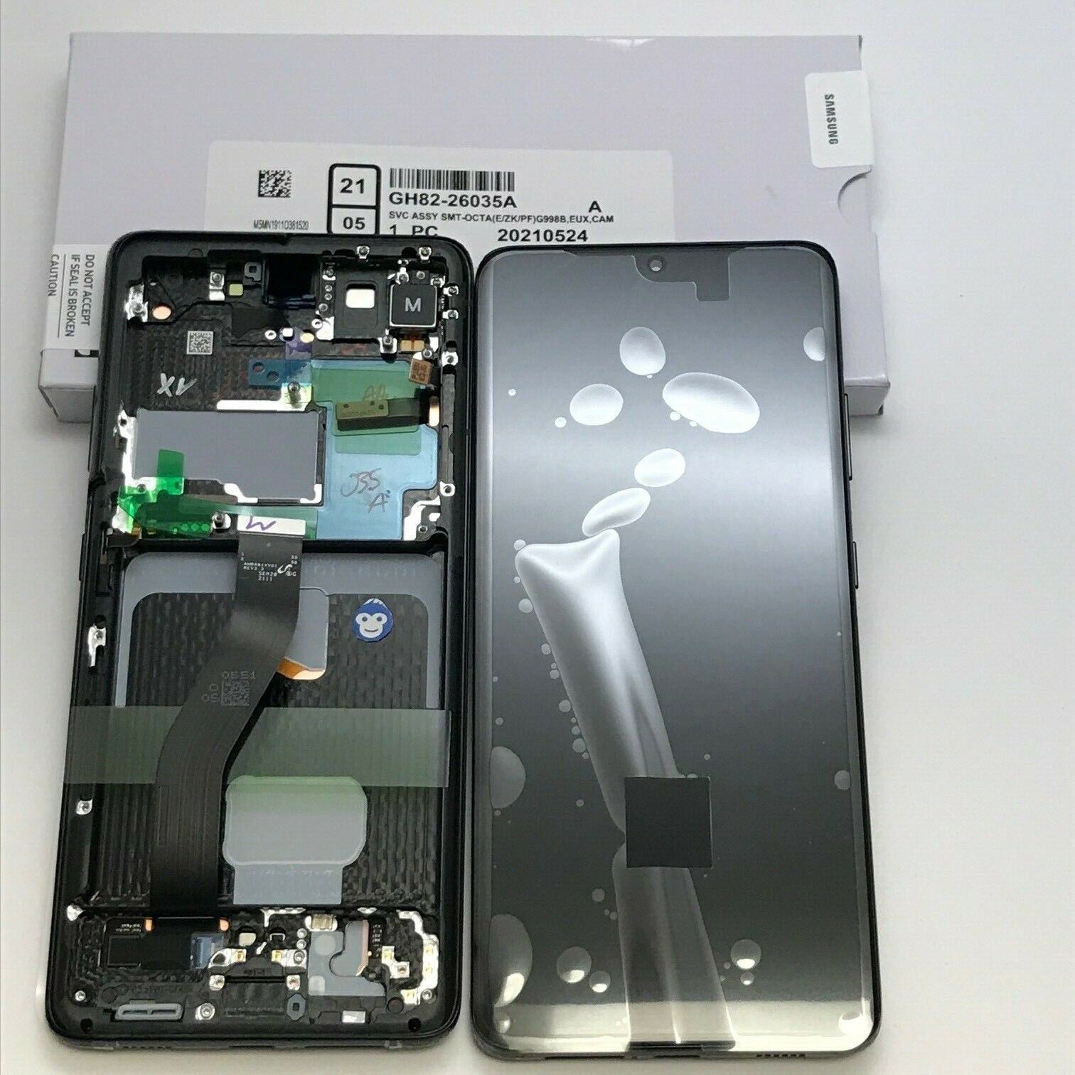 Écran Samsung Galaxy S21 Ultra 5G (G998B) GH82-26035B Argent + Châssis Origine 2