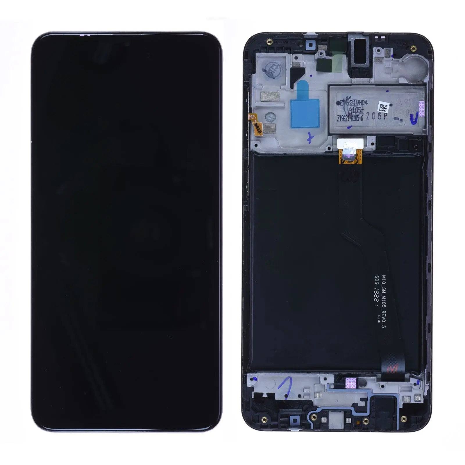 Écran Samsung Galaxy A10 (A105FN) Noir + Châssis Origine