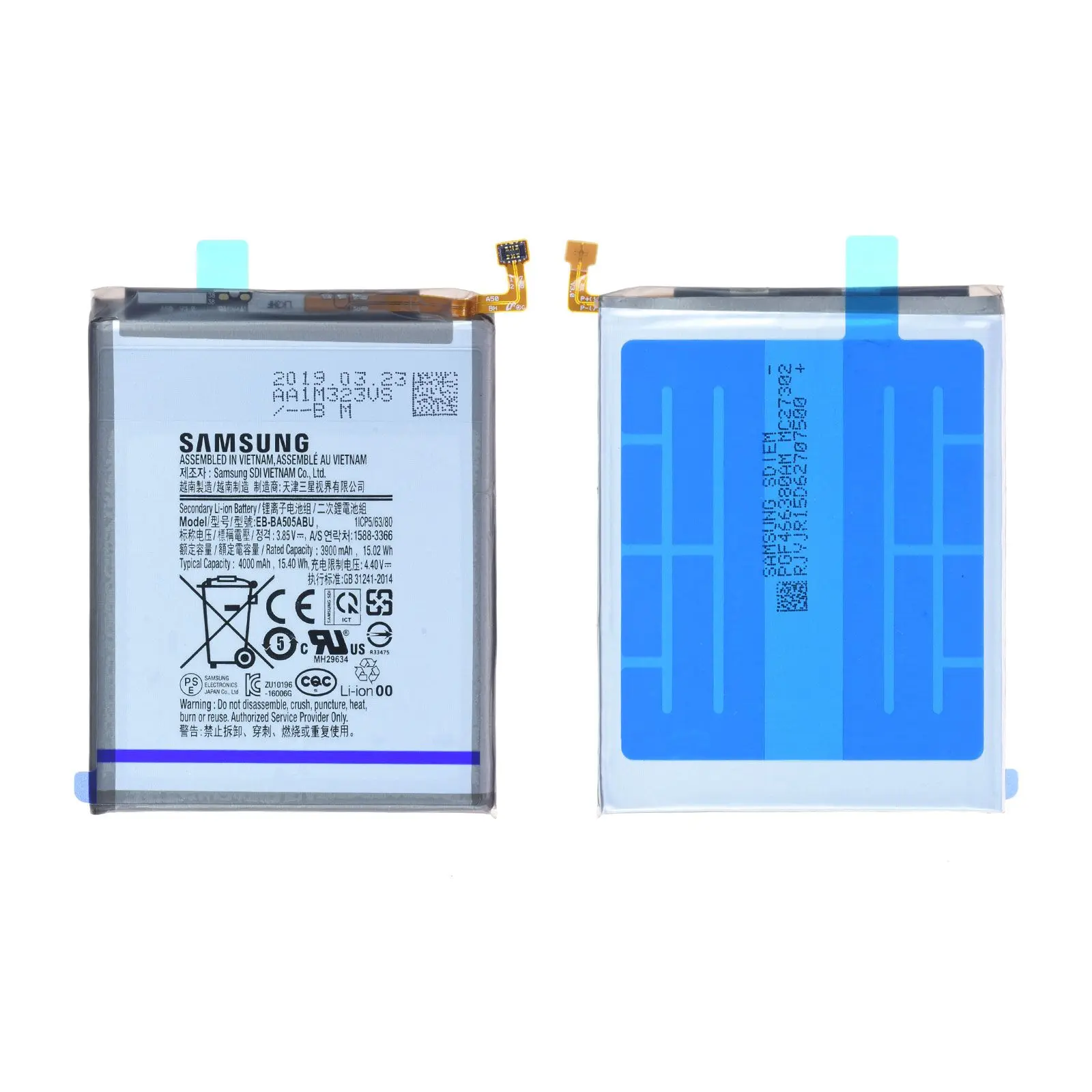Batterie Samsung Galaxy A50 (A505F) / A30S A307F Origine EB-BA505ABU