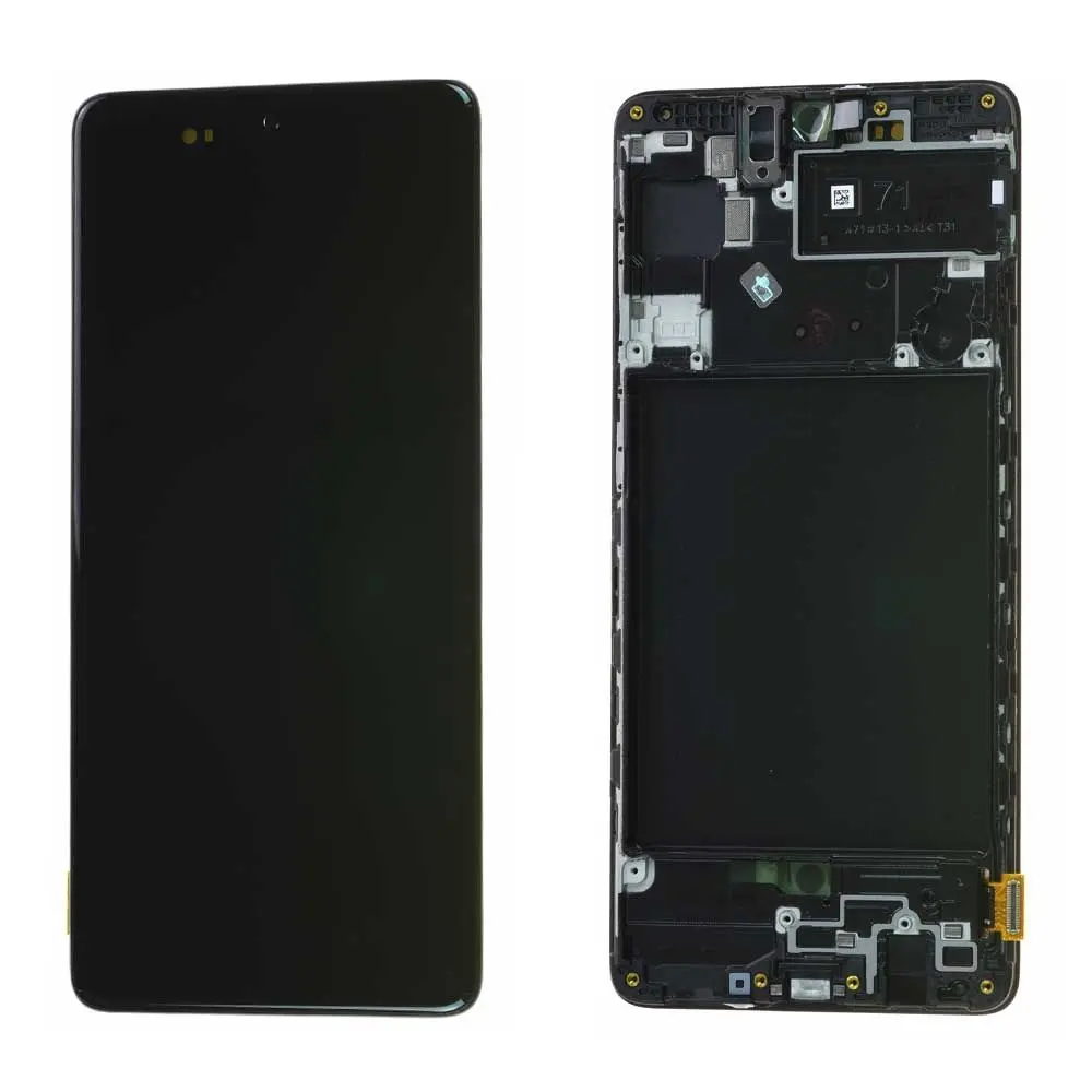 Écran Samsung Galaxy A71 (A715F) Noir + Châssis Origine