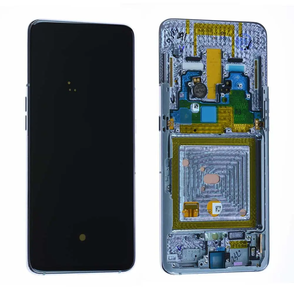 Écran Samsung Galaxy A80 (A805F) Argent + Châssis Origine