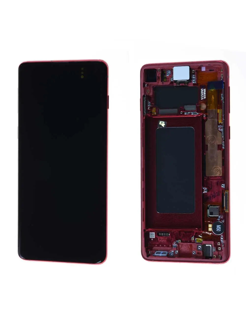 Écran Samsung Galaxy S10 (G973F) Rouge + Châssis Origine