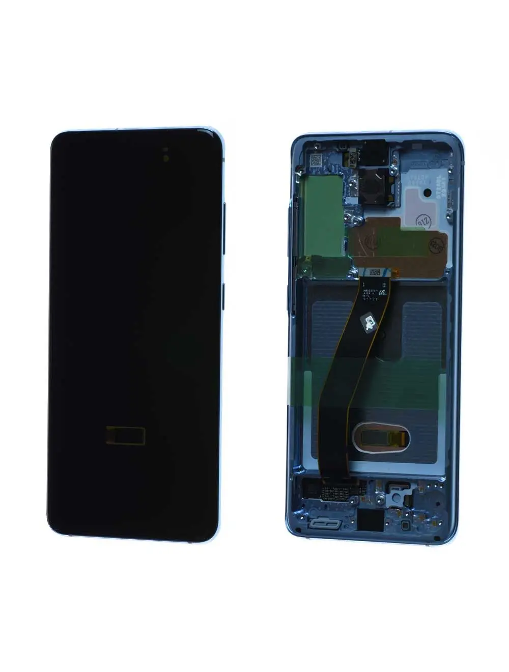 Écran Samsung Galaxy S20 4G (G980F) / S20 5G (G981B) Bleu + Châssis Origine