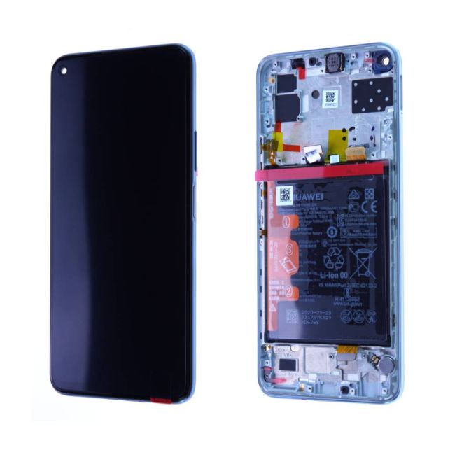 Écran Huawei P40 Lite 5G Argent + Châssis + Batterie Origine