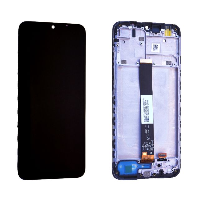 Écran Xiaomi Redmi 9A / Redmi 9C Noir + Châssis Origine
