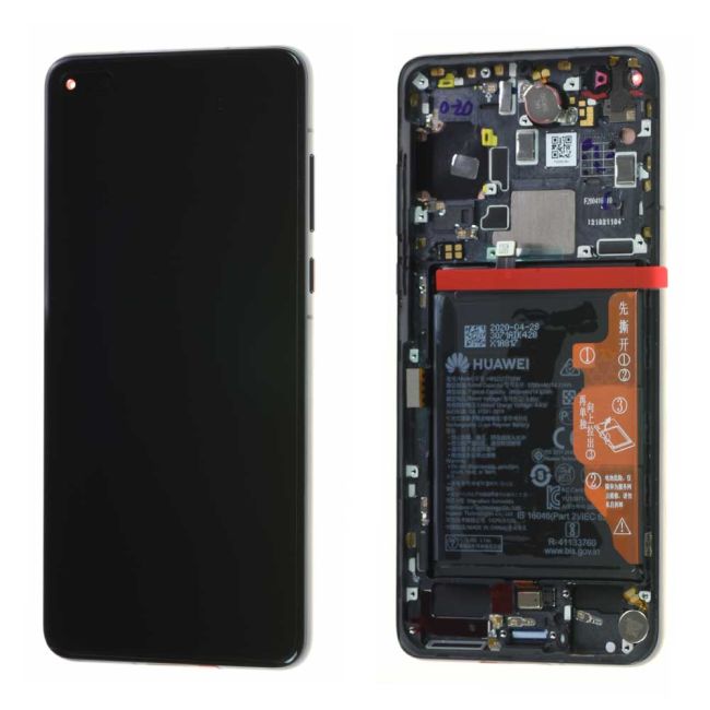 Écran Huawei P40 Noir + Châssis / Batterie Origine