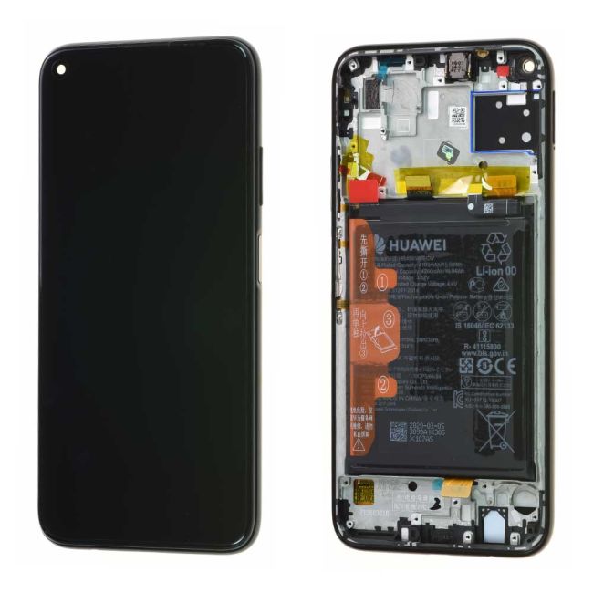 Écran Huawei P40 Lite Noir 4G + Châssis / Batterie Origine
