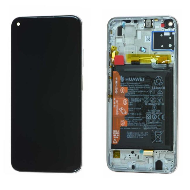 Écran Huawei P40 Lite 4G Rose + Châssis / Batterie Origine