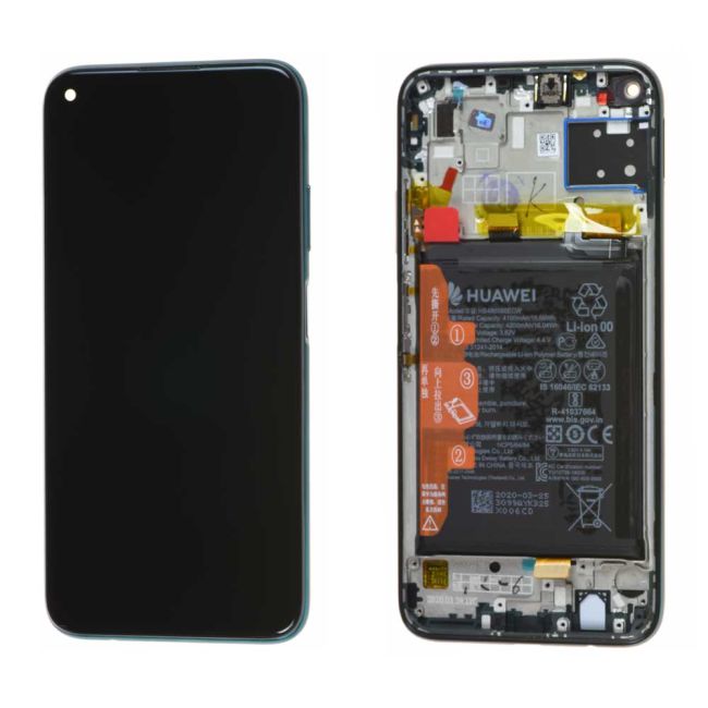Écran Huawei P40 Lite Vert 4G + Châssis / Batterie Origine