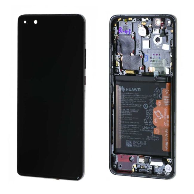 Écran Huawei P40 Pro Noir + Chassis / Batterie Origine