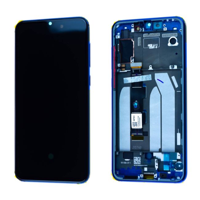 Écran Xiaomi Mi 9 SE Bleu + Châssis Origine