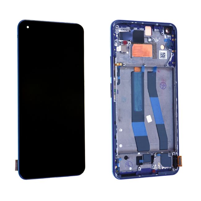 Écran Xiaomi 11 Lite 5G NE / Mi 11 Lite 4G / 5G 2021 Bleu + Châssis Reconditionné (PIEC)