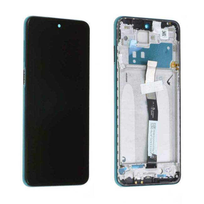 Écran Xiaomi Redmi Note 9 Pro Vert + Châssis Origine