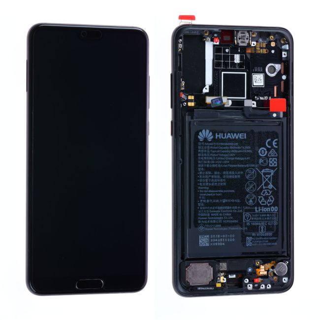 Écran Huawei P20 Pro Noir + Châssis / Batterie Origine
