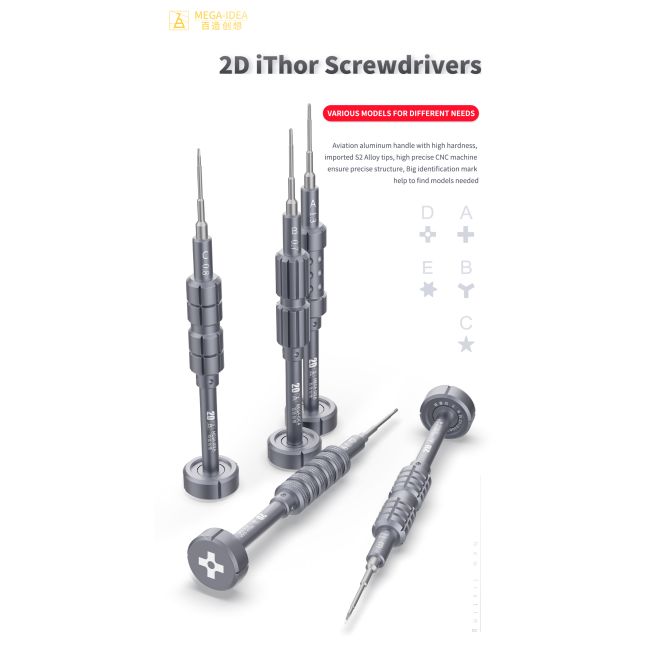 Kit de 5 Tournevis MEGA-IDEA Ithor 2D