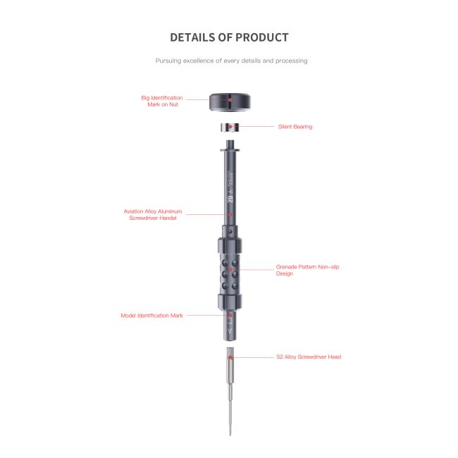 Kit de 5 Tournevis MEGA-IDEA Ithor 2D 2