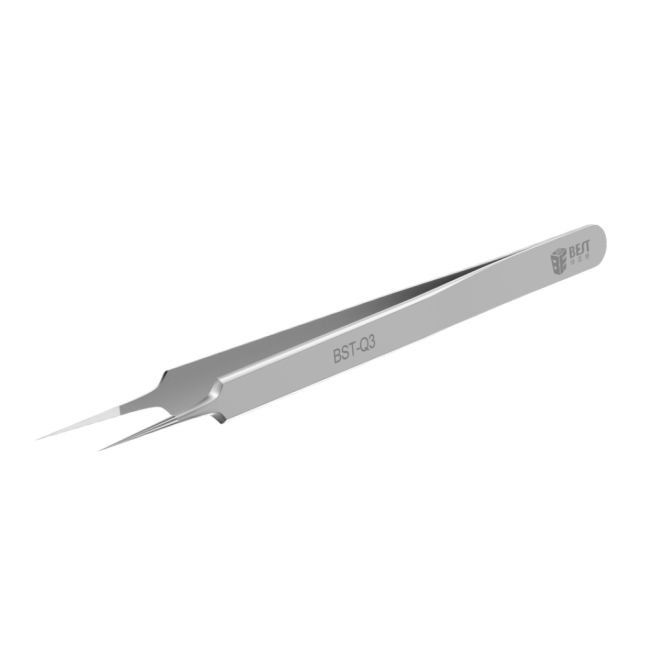 Pince Brucelle (Pointu) 0.01 mm Best BST-Q3 Acier Inoxydable 3