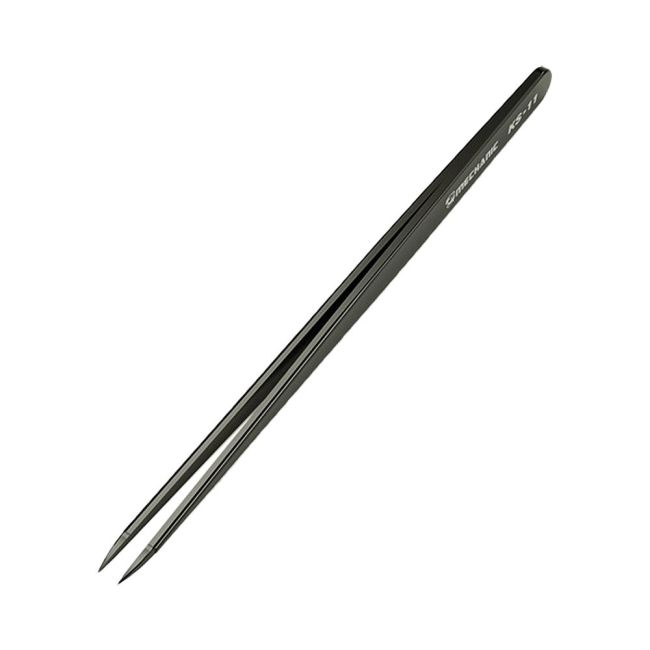 Pince Brucelle de Precision acier inoxydable ESD Mechanic KS-11 Noir