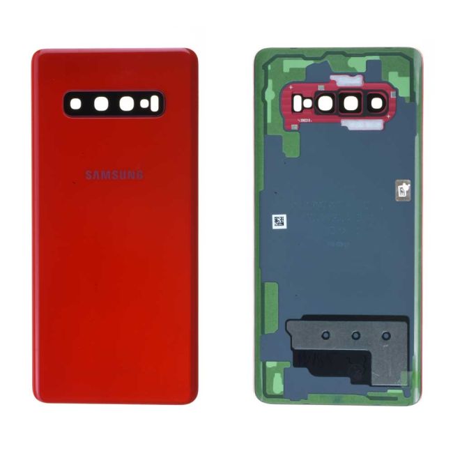 Vitre arrière Samsung Galaxy S10+ (G975F) Rouge Origine