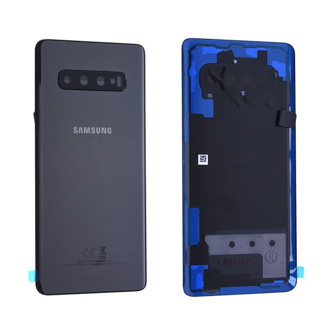 Vitre Arrière Samsung Galaxy s10+ (G975F) Noir Céramique Origine